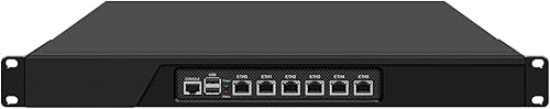 HUNSN 1U Rack Mount Firewall Appliance, PFSense, OPNsense, VPN, 2th Gen Core I3 2328M, 2350M, 2370M, RJ08, 6 x 2.5GbE I226-V LAN, Console, 8G RAM, 64G SSD - Fashionser