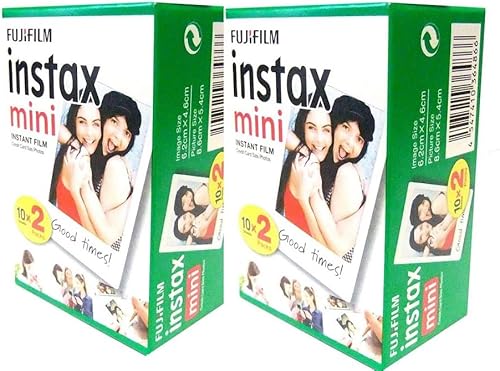 FujiFilm Instax Mini Pellicola (40 scatti) confezione multipla per Mini 8-9 e tutte le Mini fotocamere Fuji - Fashionser