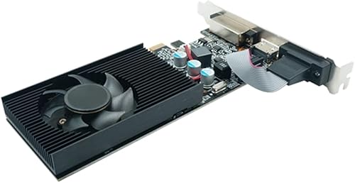 Comphic Scheda Grafica GT730 4GB GT730 DDR3 64Bit Scheda Grafica GDDR3 -Compatible, Uscita DVI e VGA - Fashionser