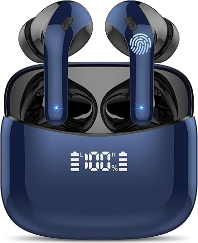 FAMOO Cuffie Bluetooth, senza fili, Bluetooth 5.3, con 4 auricolari ENC Cancelling Mic Wireless Earbuds - Fashionser