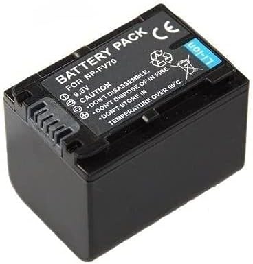 Set 3 in 1 per Sony Fdr di AX53/AX53 Ultra HD - 2 batterie per videocamera tipo Sony NP-FV70 4 in 1 (1500 mAh) + (tra l'altro con USB/Micro USB e Accendisigario/auto) - Fashionser