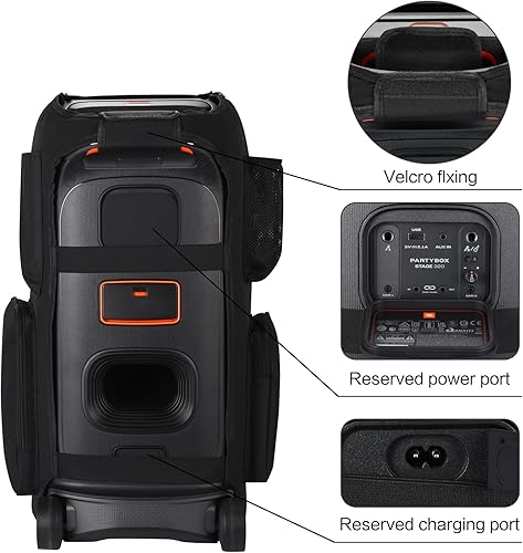 XBERSTAR Cassa Della Copertura Altoparlante per JBL PartyBox Stage 320 Altoparlante Multifunzione Copertura Antipolvere per JBL PartyBox Stage 320 Copertura Protettiva - Fashionser