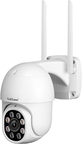 Telecamera di sorveglianza di sicurezz, Vediocamera 1080P WiFi IP PTZ Camera, Inseguimento automatico del movimento - Fashionser