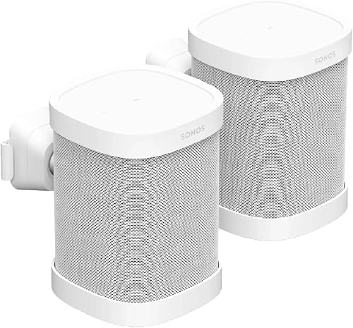 Sonos Staffa x 2 per Sonos One e Play1, Nero - Fashionser