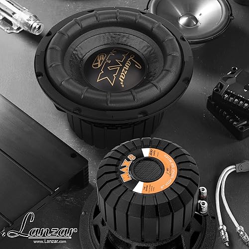 MAX8 - Driver per subwoofer da 20,3 cm, 600 Watt per contenitori di piccole dimensioni - Fashionser