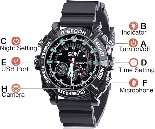 Piccola Telecamera Spia DV - Mini Nascosta FHD 1080P Guarda Scheda Di Memoria 32G Integrata Spy Cam Registrazione Segreta Di Video(W5000) - Fashionser