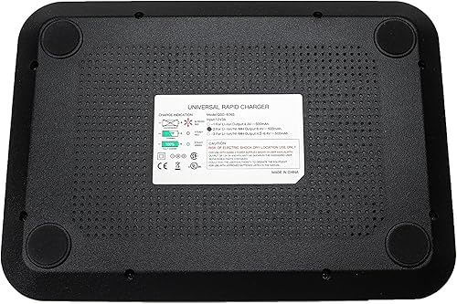 Caricabatterie 6 vani compatibile con Baofeng UV-5R, UV-5RA batterie per radio - Stazione di ricarica + alimentatore, 8,4V, 0,5A - Fashionser