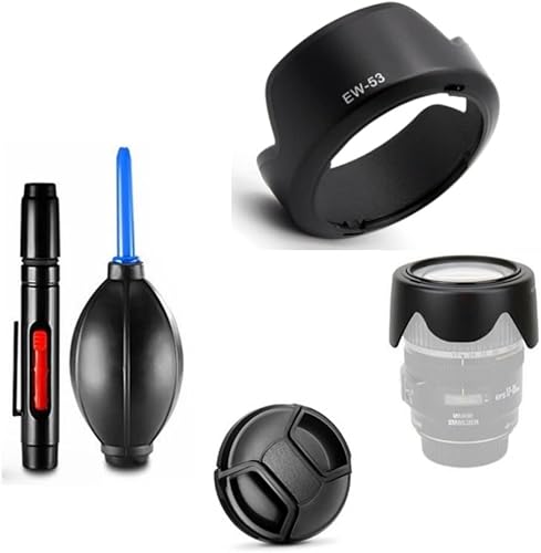 Set di accessori per fotocamera Canon EOS M10 M6 M5 M3 con Canon EF-M 15-45mm f/3.5-6.3 IS STM Lens incluso EW53 Reversibile, copriobiettivo, penna di pulizia, pompa aeratore - Fashionser