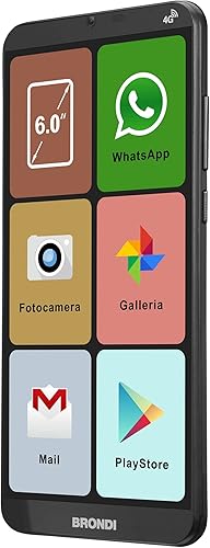 BRONDI Smartphone Amico Smartphone XL Nero 6.0' Smartphone Dual Sim - Fashionser