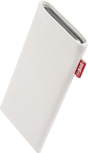 fitBAG Beat Nero per Honor Magic V2 Custodia per Cellulare Pelle Nappa con Imbottitura in Microfibra | Accessorio con Funzione di Pulizia | Made in Germany - Fashionser