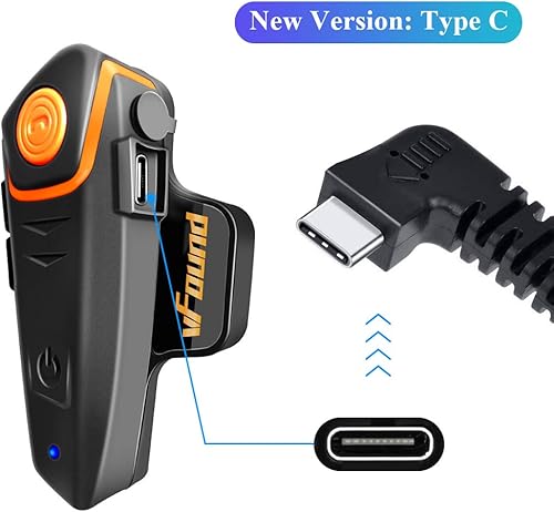 BT-S2 Auricolare Bluetooth 1000m moto di una nuova generazione di cuffie auricolari Bluetooth universale impermeabile Walkie 2 o 3 LED e radio FM audio, vivavoce GPS(2 Pezzo) - Fashionser