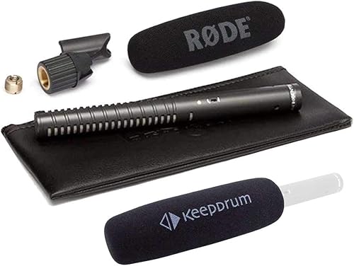 Rode NTG-1 - Microfono direzionale con protezione antipop Keepdrum KDWSVM - Fashionser