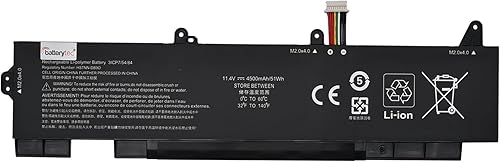 Batterytec Batterie Computer Portatili per HP CC03XL CC03056XL HSTNN-DB9O HSTNN-UB8W,EliteBook 850 855 G7 G8 ZBook Firefly 15 G7 G8 Series L77991-005 L77622-2C2 - Fashionser
