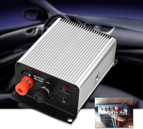 Demeras Alimentatore Trasformatore da 24 V a 13,8 V Mini Alimentatore per autoradio Universale Portatile per Radio bidirezionale - Fashionser