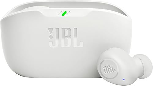 JBL Wave Buds Auricolari Wireless In-Ear Bluetooth, Waterproof IP54 e Antipolvere IPX2, Deep Bass Sound, Tecnologia TalkThru e AmbientAware, Fino a 32 h di Autonomia, Nero - Fashionser