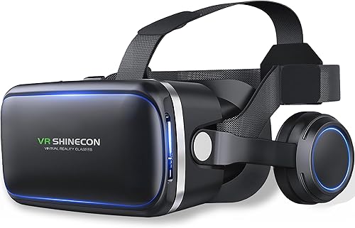 Occhiali VR 3D Visore Realtà Virtuale Occhiali Headset Virtual Reality 3D Film Glasses per terminali Android/iPhone da 4,7 a 6,6 pollici, Regali di Natale per bambini e adulti. - Fashionser