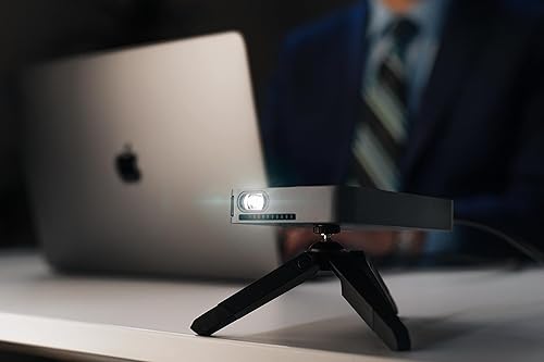 Philips GoPix 1 Videoproiettore Sottile, Realizzato in Alluminio, Risoluzione 480p, USB-C, HDMI, Fino a 75', Grigio Scuro - Fashionser