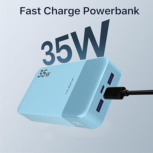 Portable Power Bank 20000mAh, JUOVI 35W caricabatterie portatile, batteria di ricarica rapida, PD3.0 QC4.0 batteria esterna del telefono con display LED per iPhone 16 15, Galaxy, Tablet, Switch, ecc - Fashionser