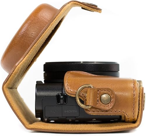 MegaGear Ever Ready - Custodia in pelle compatibile con Sony Cyber-Shot DSC-HX95, DSC-HX99, DSC-HX80, DSC-HX90V - Fashionser