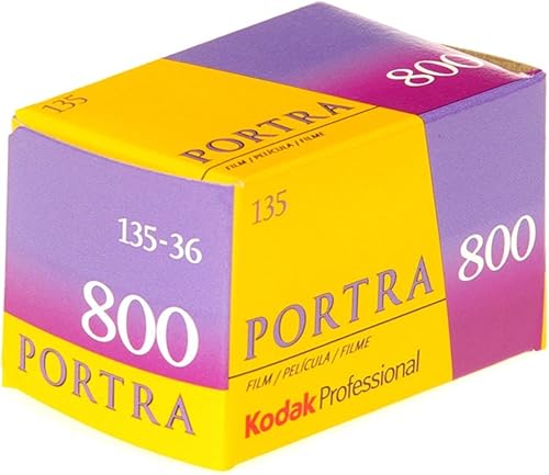 Kodak 145 1855 - Pellicola negativa professionale a colori (ISO 800), 35 mm, 36 esposizioni, confezione da 3 - Fashionser