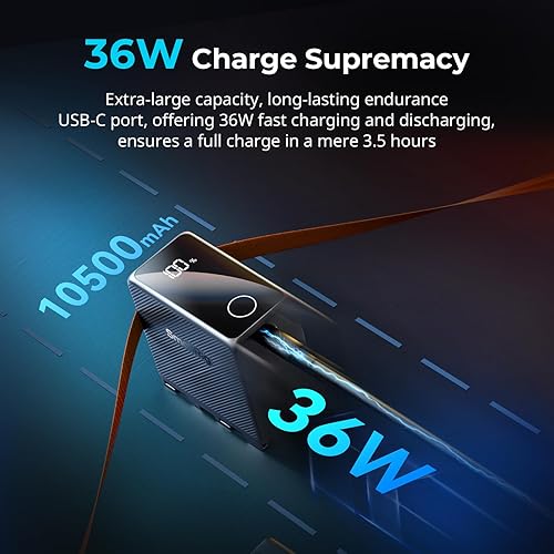 SMALLRIG NP-F970 Batteria 10500mAh per Sony NP-F970 F750 F550, PD 36W USB-C 3.5H Ricarica Rapida, Batteria per Fotocamera con Schermo OLED per Fotocamera, Monitor, Luce Video LED, Videocamera - 4469 - Fashionser