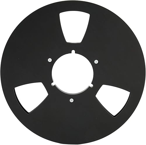 Bobina di Nastro Vuota, Bobina di Avvolgimento Audio in Alluminio con Bobina Aperta da 10 Pollici per Bobine Audio Ampex Grand Master 456 per Nastro da 1/4 di Pollice (Argento) - Fashionser