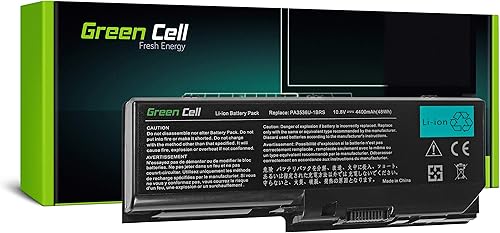 Green Cell Batteria Toshiba PA3536U-1BRS PA3536U-1BAS PA3537U-1BRS PABAS100 per Portatile Toshiba Satellite L350 L355 P200 P300 P300D X200 L350-16L L350-16M L350-22Q L350-S1701 L350-ST3701 L355-S7811 - Fashionser