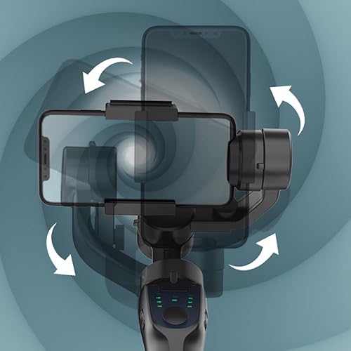 Yuattory Stabilizzatore per telefono stabilizzatore cardanico a 3 assi portatile F8 Stabilizzatore di registrazione video anti-shake per smartphone cellulare - Fashionser