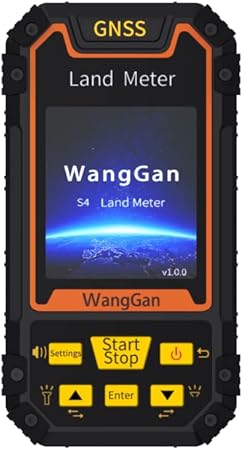 GNSS Land Meter con schermo LCD a colori da 2,8', chip ricevitore GNSS, ricaricabile, ad alta precisione, navigazione in tempo reale per area, pendenza, misurazione della distanza - Fashionser