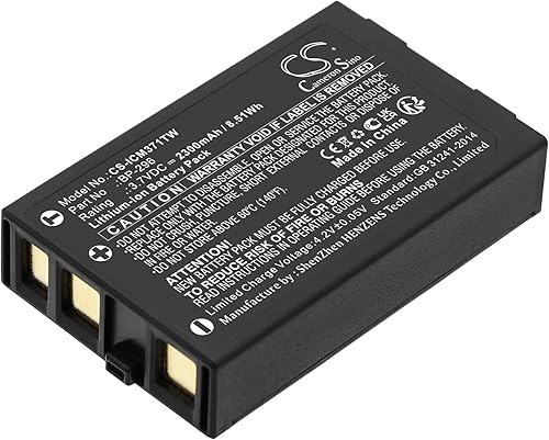 TECHTEK Batterie 2300mAh compatibile con [Icom] IC-M37, IC-M37E sostituisce BP-296 - Fashionser