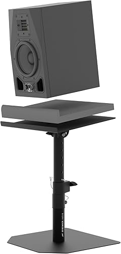 supporto per casse robusto – Set con assorbitore in gommapiuma, inclinabile ±20°, capacità fino a 28 kg – ideale per scrivania, studio di registrazione o tavolo da DJ - Fashionser