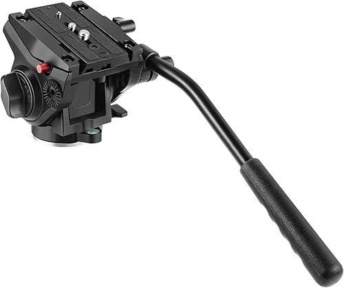 Neewer Testa di treppiede a sfera video fluida con piastra rapida dotata di vite 1/4 e 3/8 per fotocamera DSLR videocamera, carico ammissibile 5 kg (lega di alluminio) - Fashionser