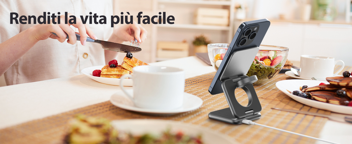 caricatore iphone apple watch e airpods