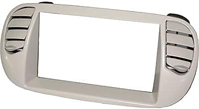 Mascherina autoradio 2 DIN con prese aria SOLO CORNICE. Colore GRIGIO PERLA. Controlla la descrizione per la compatibilità dei veicoli. - Fashionser