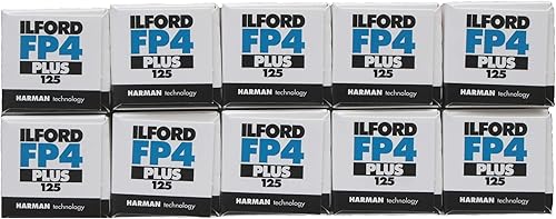 Ilford fp4 + Black & Pellicola in Bianco, 120/125 ASA, Multipla di 10 [Camera] - Fashionser