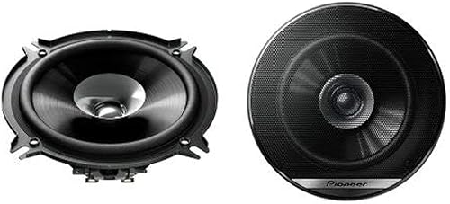 Pioneer TS-G1310F 13 cm altoparlante a doppia membrana (230W max. ciascuno, 35W sinus), suono potente, alta efficienza, profondità di installazione 44.3 mm, taglio di installazione 121 mm, con griglia - Fashionser