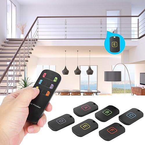 Trova chiavi, cerca chiavi wireless anti-smarrimento, allarme acustico remoto, promemoria localizzatore, con ricevitori da 6 pezzi, localizzatore di chiavi, localizzatore di animali, localizzatore di - Fashionser