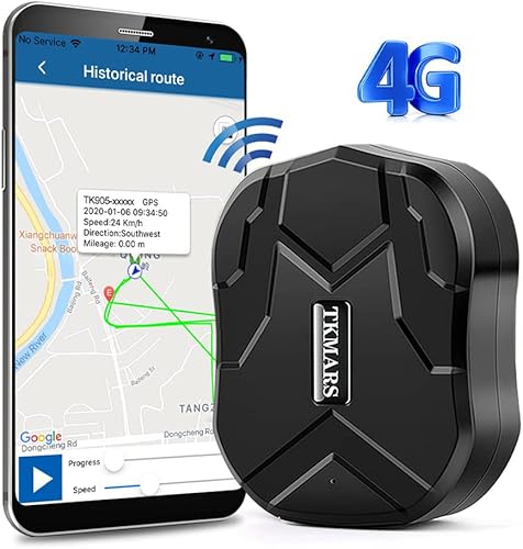 4G Localizzatore GPS per Auto Spia 20000mah, GPS Tracker con Microfono per Veicoli in Standby Ultra Lungo, Forte Dispositivo Antifurto Magnetico Impermeabile, Installazione Gratuita TK918 - Fashionser