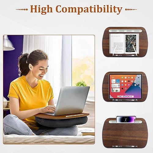 Supporto per libri per leggere a letto, cuscino da lettura multifunzione, supporto portatile per laptop con cuscino a sacco per laptop, scrivania per laptop, divano letto - Fashionser