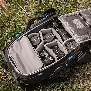 Zaino per fotocamera flessibile