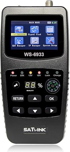 WS-6933 - Misuratore satellitare da campeggio HD DVB-S + DVB-S2 8PSK SAT EU - Fashionser