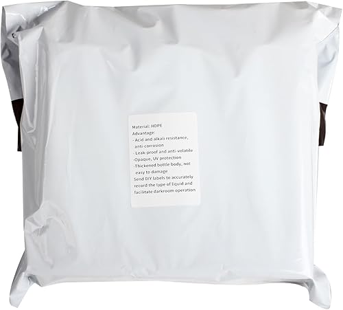 eTone Darkroom - 3 flaconi da 1000 ml per conservazione di sostanze chimiche, 1 l - Fashionser