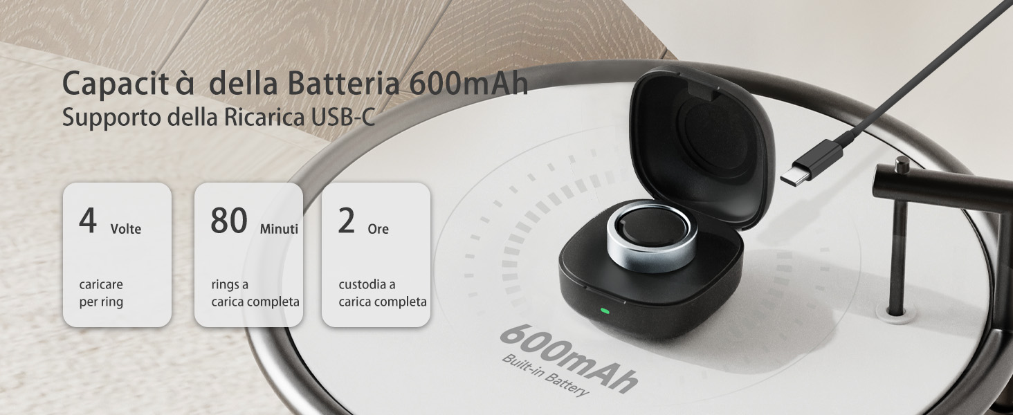Capacit à della Batteria 600mAh