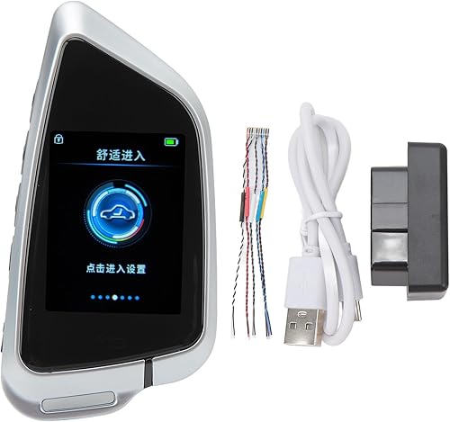 Auto Chiave Telecomando Tasto intelligente automatico LCD Schermo Anti Lost Bluetooth 5.0 Ingresso senza Chiave Click Avvia Auto Blocco Chiave Fob - Fashionser