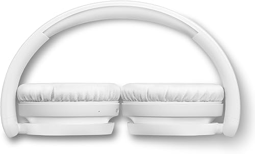 PHILIPS TAH5209WT Cuffie On-Ear wireless bluetooth leggere con isolamento acustico passivo - 65 ore di riproduzione, suono naturale, chiamate chiare, bassi dinamici, 2 ore di carica USB-C - Bianco - Fashionser