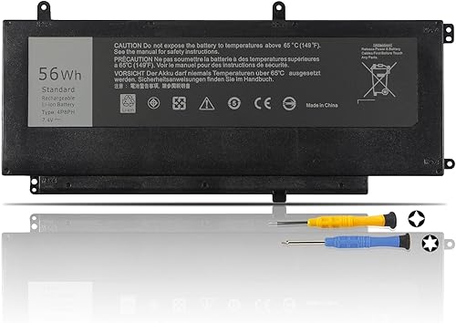 K KYUER 56Wh 4P8PH G05H0 Laptop Batteria per Dell Inspiron 15 7000 Series 7547 7548 Inspiron N7547 N7548 Vostro 14 5459 Series Type P41F P41F001 P68G P68G001 0G05H0 0G05HO Notebook Battery - Fashionser