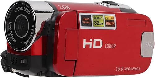 Videocamera Videocamera Full HD 1080P 48MP 4K 2.7 Videocamera con Schermo Rotante a 270 Gradi con Interfaccia USB Fotocamera per per la Registrazione di Video (BLACK) - Fashionser