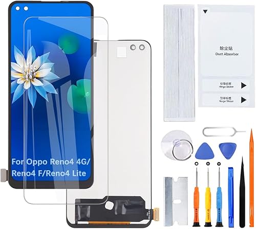 H&LYCYJ Schermo display per Oppo Reno4 4G/Reno4 F/Reno4 Lite TFT CPH2113 SPH2209 CPH2125 LCD di ricambio con kit (senza impronte digitali) - Fashionser