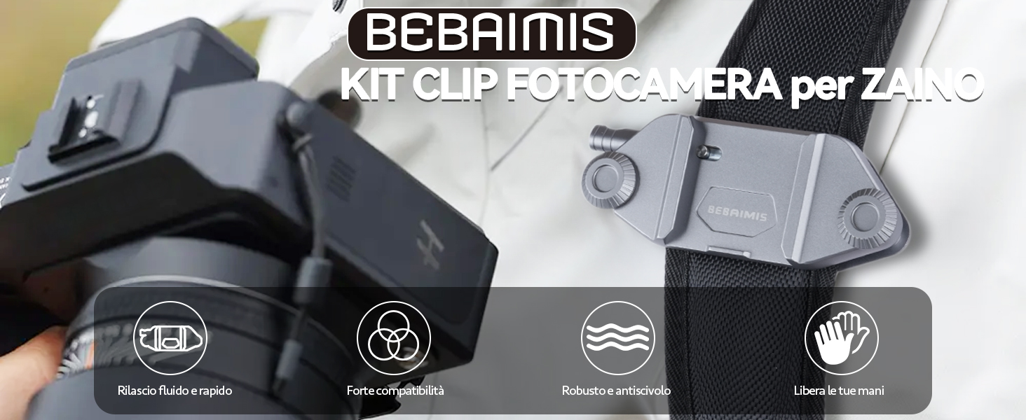 Kit clip per fotocamera