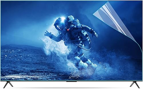 JQZWXX 43' 50' 55' 58' 65' 75' Pellicola TV Antiriflesso Proteggi Schermo TV Anti-Luce Blu, Pellicola Filtrante Antipolvere per Superficie Smerigliata, Protezione Occhi / 65in 1429x804mm - Fashionser